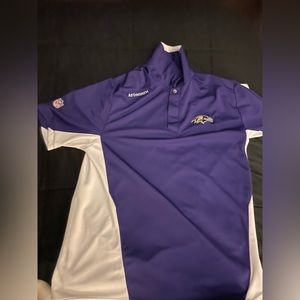 Men’s Medium NFL Reebok Ravens Polo🔥🟣⚫️